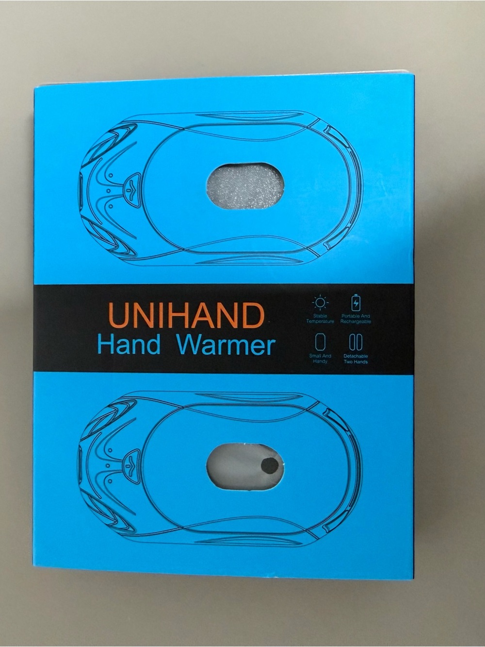 UNIHAND Rechargeable Hand Warmer 2-pack
